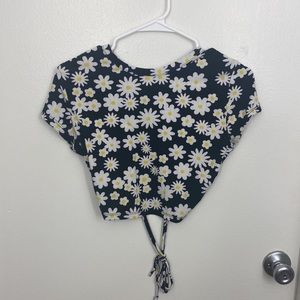 Backless Daisy Crop Top